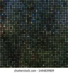 abstract vector colored round dots background - green and blue