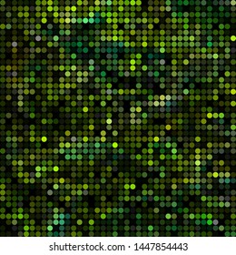 abstract vector colored round dots background - green