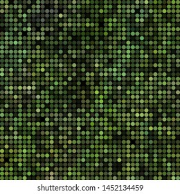 abstract vector colored round dots background - green