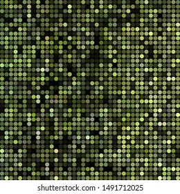 abstract vector colored round dots background - green
