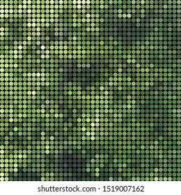 abstract vector colored round dots background - green