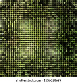 abstract vector colored round dots background - green