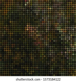 abstract vector colored round dots background - brown and green