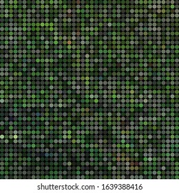 abstract vector colored round dots background - green