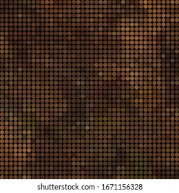 abstract vector colored round dots background - brown