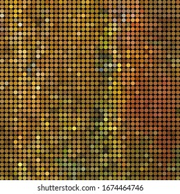 fondo de puntos redondos abstractos de color vectorial - marrón y verde