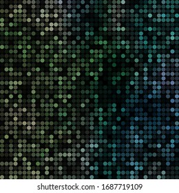 abstract vector colored round dots background - green and blue