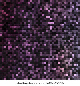 abstract vector colored round dots background - purple and violet