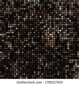 abstract vector colored round dots background - brown