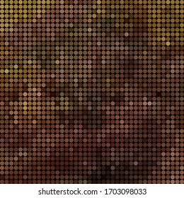 abstract vector colored round dots background - brown