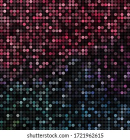 abstract vector colored round dots background - blue and red