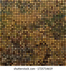 abstract vector colored round dots background - brown