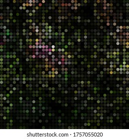 abstract vector colored round dots background - green