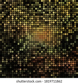 abstract vector colored round dots background - green and yellow