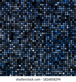 abstract vector colored round dots background - blue