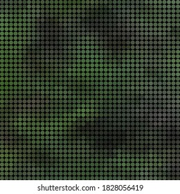 abstract vector colored round dots background - green