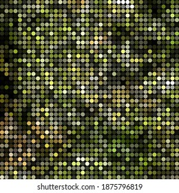 abstract vector colored round dots background - green