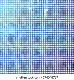 abstract vector colored round dots background