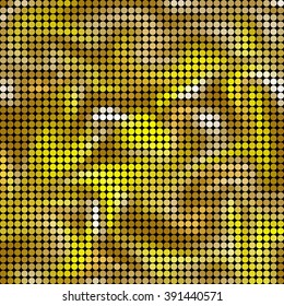 abstract vector colored round dots background