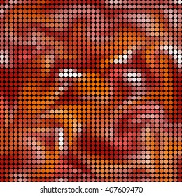 abstract vector colored round dots background