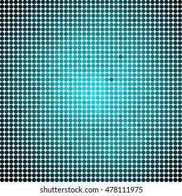 abstract vector colored round dots background - blue