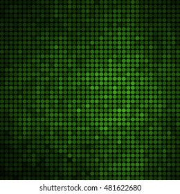 abstract vector colored round dots background - green