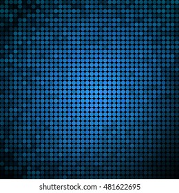 abstract vector colored round dots background - blue