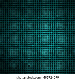 abstract vector colored round dots background - teal