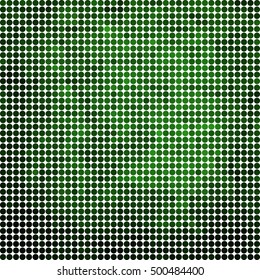 abstract vector colored round dots background - green