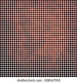 abstract vector colored round dots background - brown