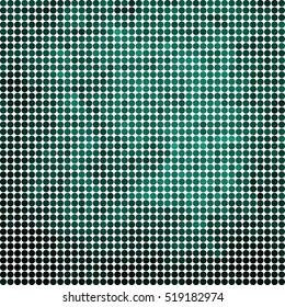 abstract vector colored round dots background - teal