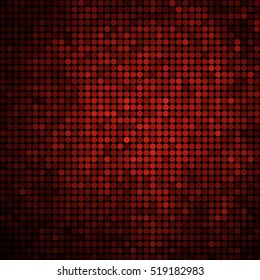 abstract vector colored round dots background - red