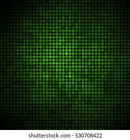 abstract vector colored round dots background - green