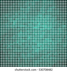 abstract vector colored round dots background - teal