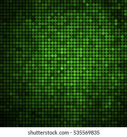abstract vector colored round dots background - green