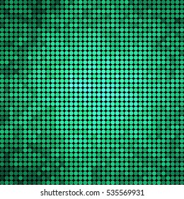 abstract vector colored round dots background - teal