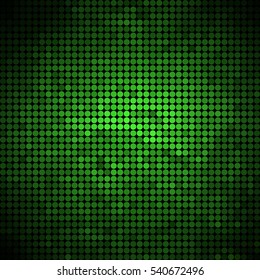 abstract vector colored round dots background - green