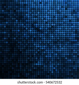 abstract vector colored round dots background - blue