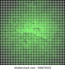 abstract vector colored round dots background - green