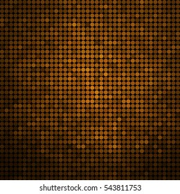 abstract vector colored round dots background - orange