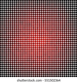 abstract vector colored round dots background - red