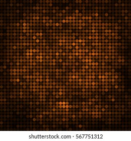abstract vector colored round dots background - brown