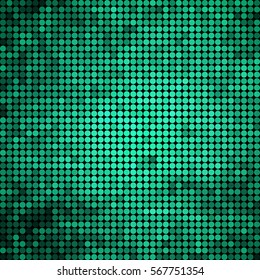 abstract vector colored round dots background - teal