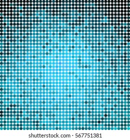 abstract vector colored round dots background - blue