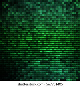 abstract vector colored round dots background - green