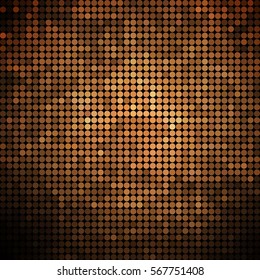 abstract vector colored round dots background - brown