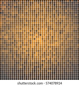 abstract vector colored round dots background - orange