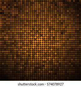 abstract vector colored round dots background - orange