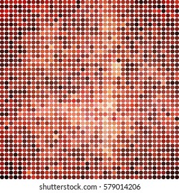 abstract vector colored round dots background - brown