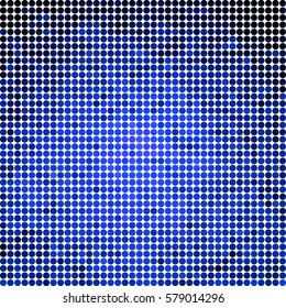 abstract vector colored round dots background - blue